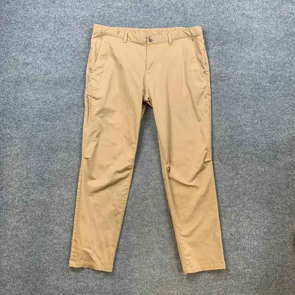 The North Face Pants Mens 40 Scone Cotton Stretch Flat Front Chino Straight Leg